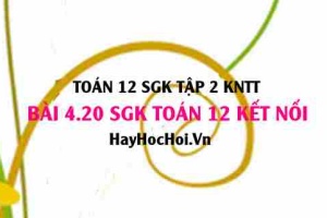 Bài 4.20 SGK Toán 12 tập 2 Kết nối tri thức: Nguyên hàm của hàm số lượng giác